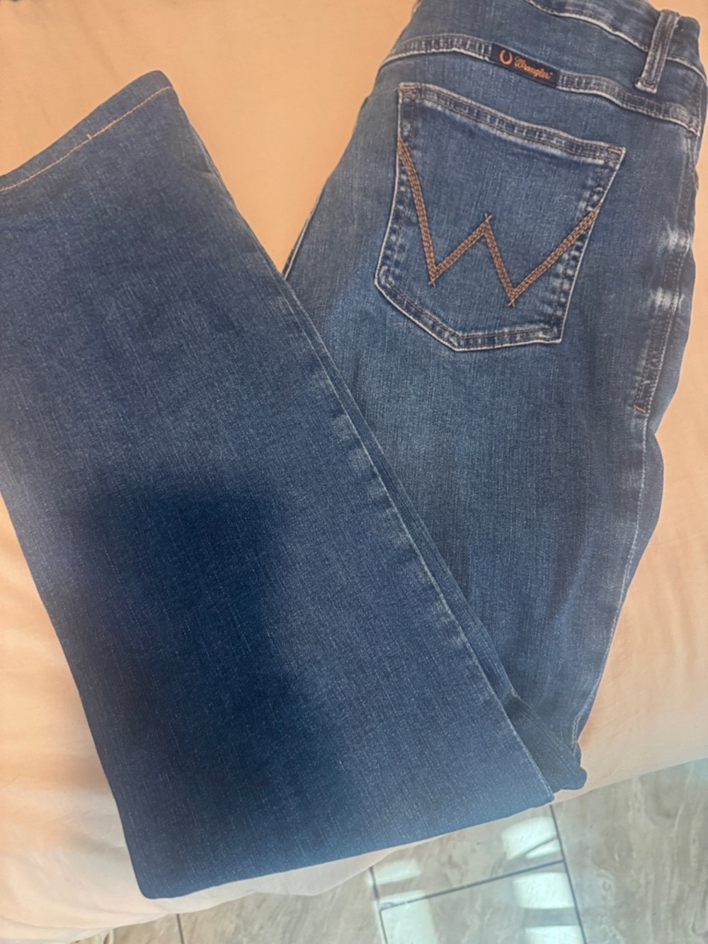 Wrangler Women's Dark Blue Straight Leg Jeans